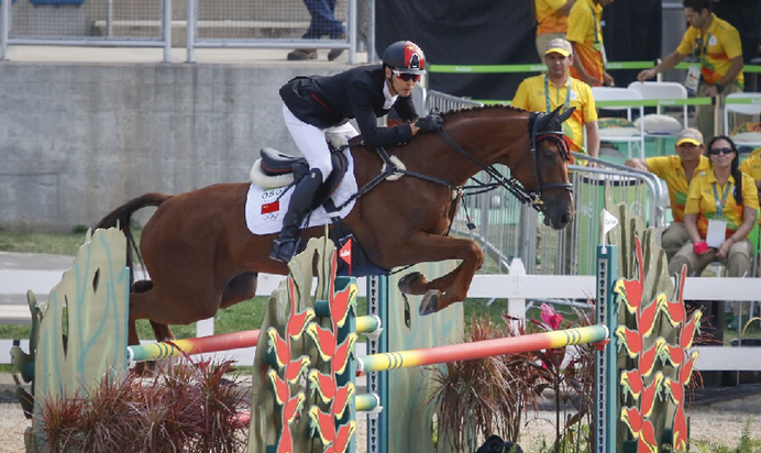 混血馬術(shù)選手華天與“堂.熱內(nèi)盧”奧運會第8！