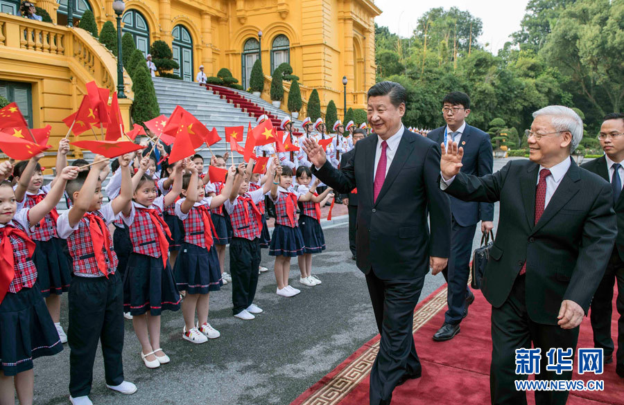 習(xí)近平同越共中央總書記阮富仲舉行會(huì)談