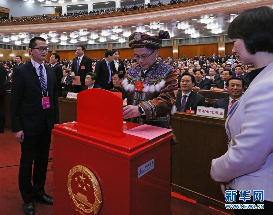 十三屆全國人大一次會議舉行第五次全體會議