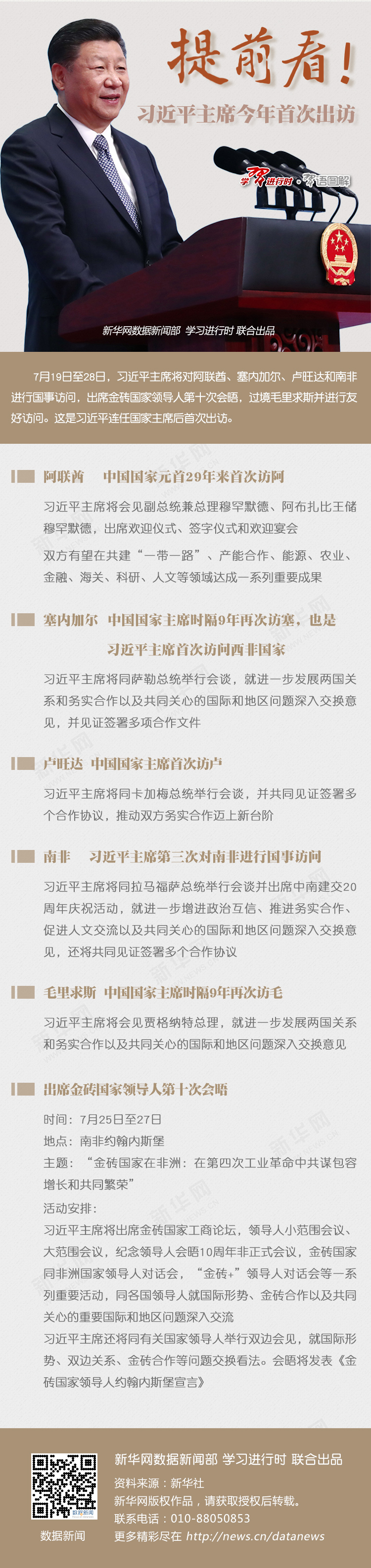 提前看！習近平主席今年首次出訪