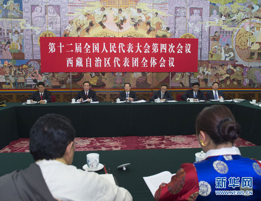 <FONT color=red>習(xí)近平李克強(qiáng)張德江王岐山張高麗分別參加全國人大會(huì)議一些代表團(tuán)審議</FONT>