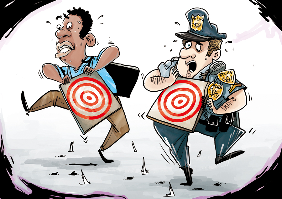 美國警察和黑人成為種族危機(jī)的標(biāo)的