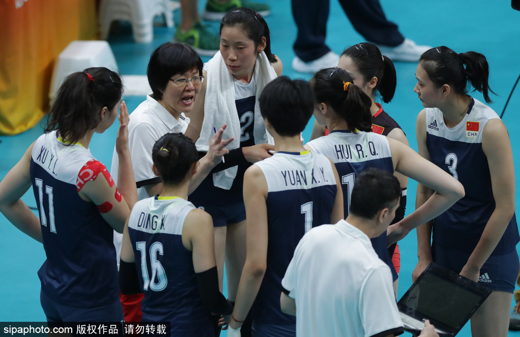 里約奧運會第11日：女子排球1/4決賽 巴西VS中國