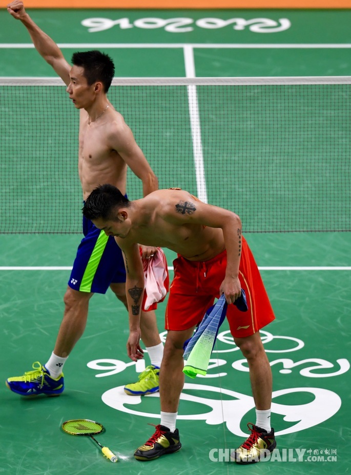 里約奧運(yùn)會羽毛球男子單打半決賽上演“林李大戰(zhàn)” 林丹惜敗無緣金牌決賽（組圖）