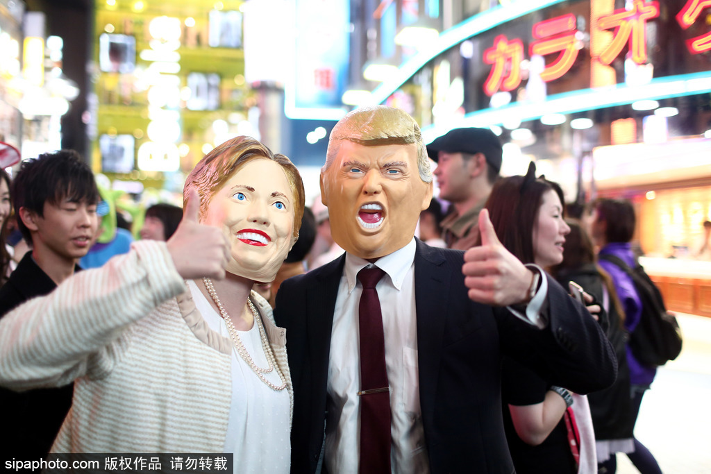 當(dāng)美國(guó)大選遇上萬圣節(jié) 盤點(diǎn)節(jié)日期間的“特朗普希拉里”