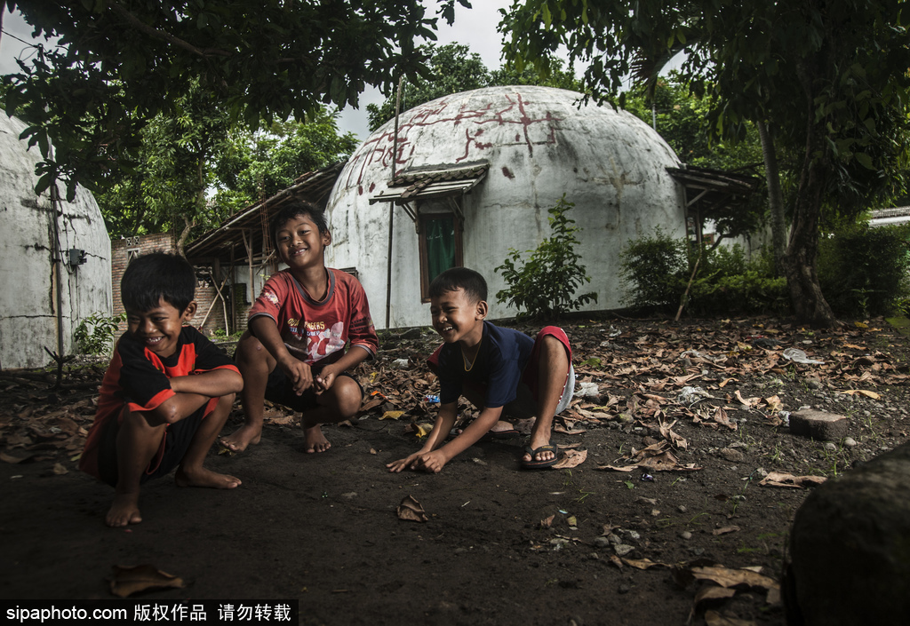 印尼海嘯十年后的災民村 圓頂房屋造型奇特成旅游景點