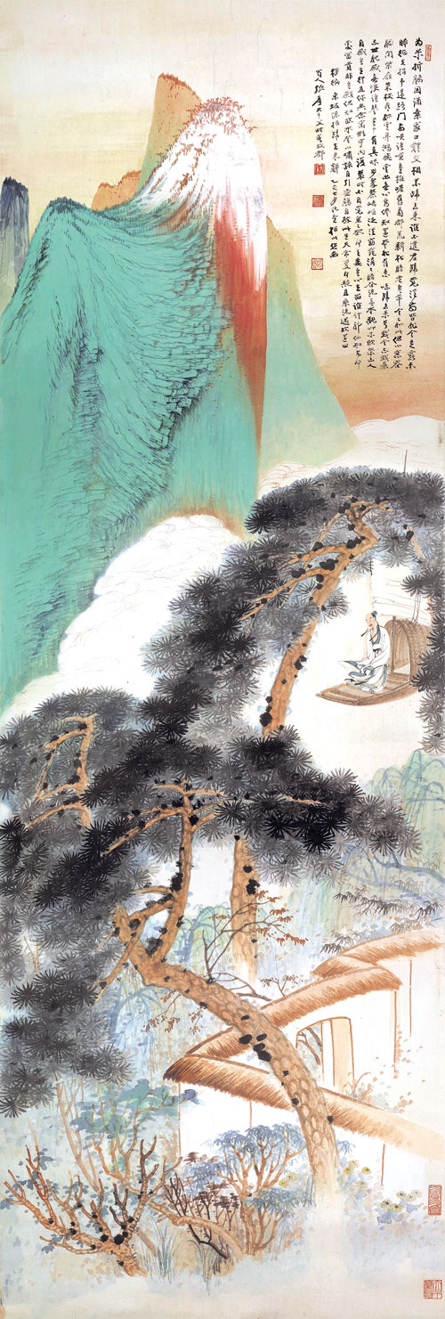 張大千晏濟元作品展在 嶺南美術(shù)館展出