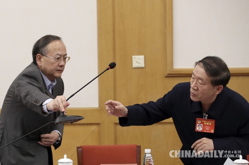 全國(guó)政協(xié)十二屆五次會(huì)議對(duì)外友好界別舉行小組會(huì)議
