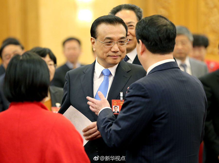 李克強來到安徽團(tuán)
