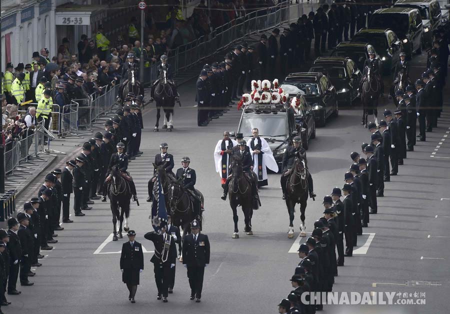 英國倫敦舉行恐襲殉職警察葬禮