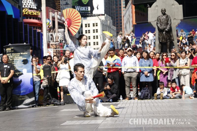 領(lǐng)銜中國功夫 太極拳打到紐約時(shí)代廣場了