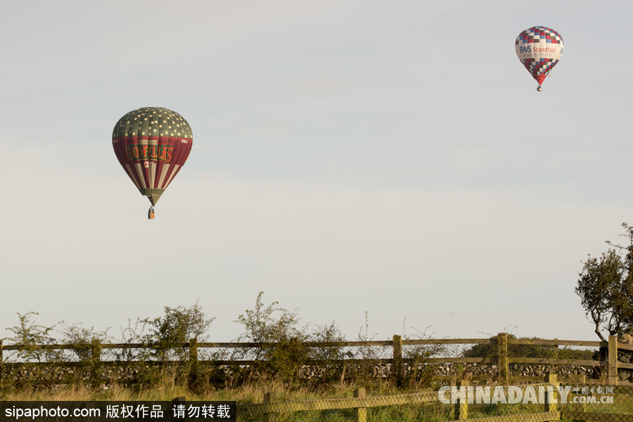 愛(ài)爾蘭舉行熱氣球錦標(biāo)賽 色彩點(diǎn)綴天空?qǐng)鼍袄寺?/></a></p>

<p align=