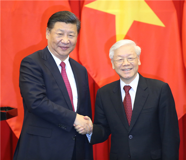 習(xí)近平同越共中央總書記阮富仲舉行會(huì)談