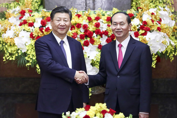 習(xí)近平同越南國家主席陳大光舉行會談