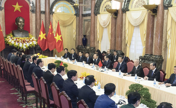 習(xí)近平同越南國家主席陳大光舉行會談