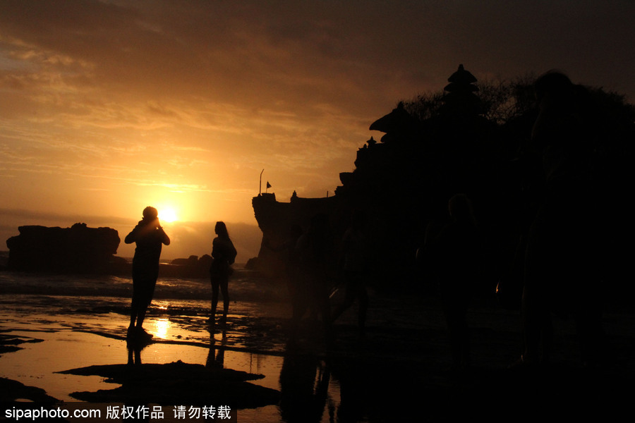世界最美日落之一 巴厘島海神廟日暮風(fēng)光