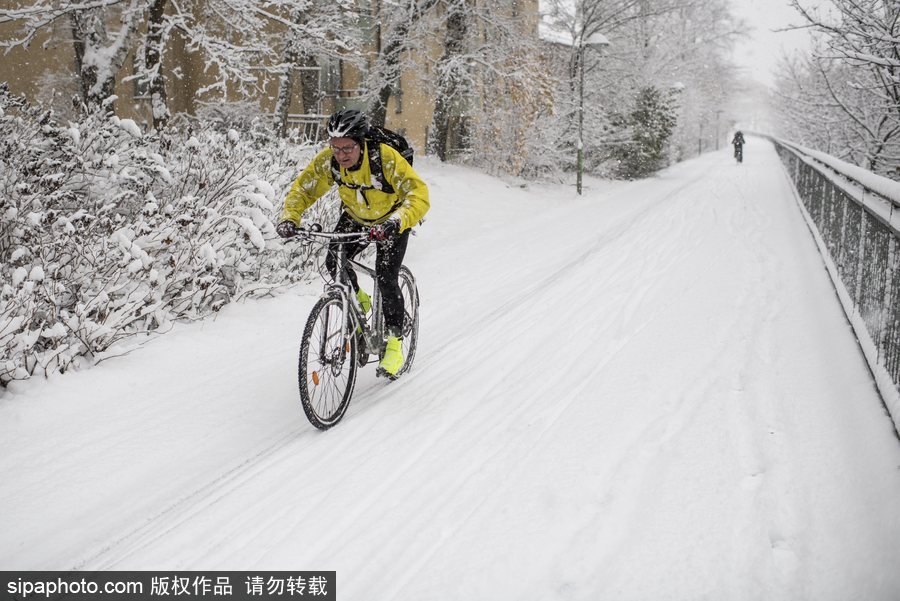瑞典迎來(lái)今年第一場(chǎng)降雪 嚴(yán)重影響當(dāng)?shù)亟煌?/></p>

<p align=
