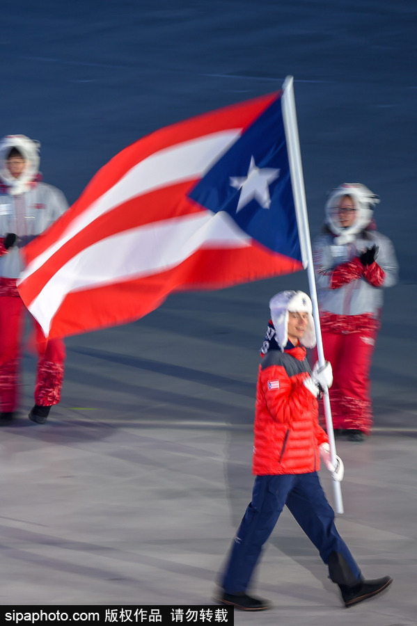 冰雪運動魅力無限!盤點平昌冬奧會開幕式上那些“特殊”參賽國