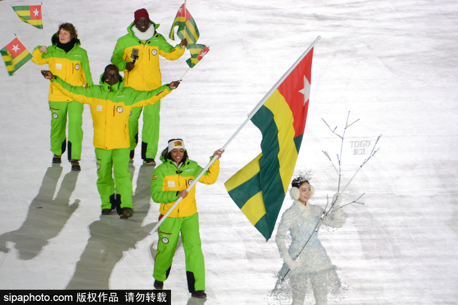 冰雪運動魅力無限!盤點平昌冬奧會開幕式上那些“特殊”參賽國