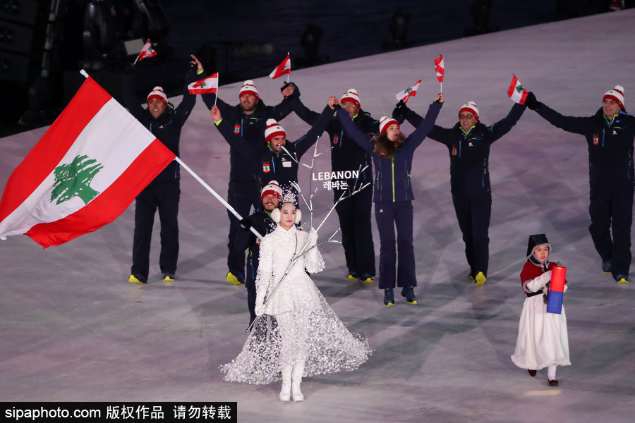 冰雪運動魅力無限!盤點平昌冬奧會開幕式上那些“特殊”參賽國