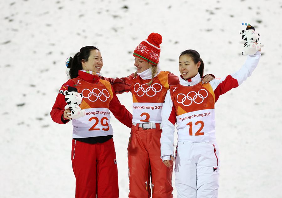 平昌冬奧會自由式滑雪空中技巧決賽 中國選手摘銀得銅