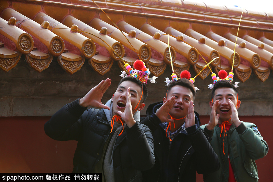 盤點春節(jié)廟會上年味十足的萌態(tài)頭飾 狗年發(fā)卡受熱捧