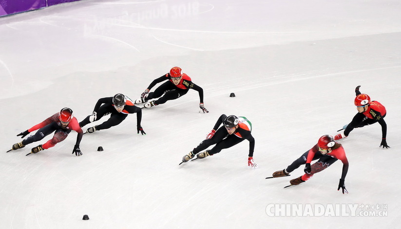 短道速滑男子5000米接力：中國隊(duì)獲銀牌