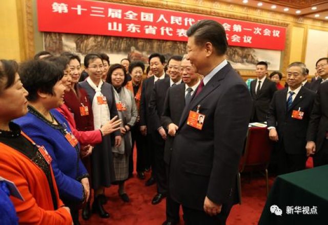 在這里，總書記和基層書記面對面