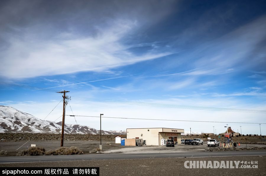 感受美國(guó)內(nèi)華達(dá)州冬季風(fēng)光 人煙稀少一望無垠