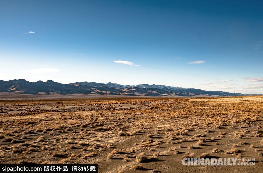 感受美國(guó)內(nèi)華達(dá)州冬季風(fēng)光 人煙稀少一望無垠