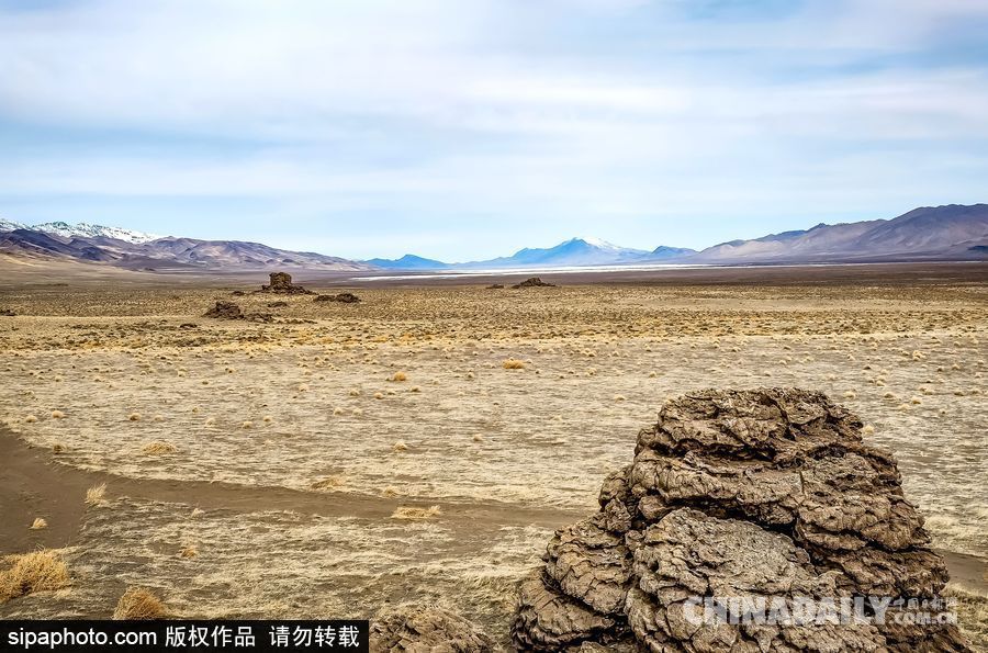 感受美國內(nèi)華達(dá)州冬季風(fēng)光 人煙稀少一望無垠
