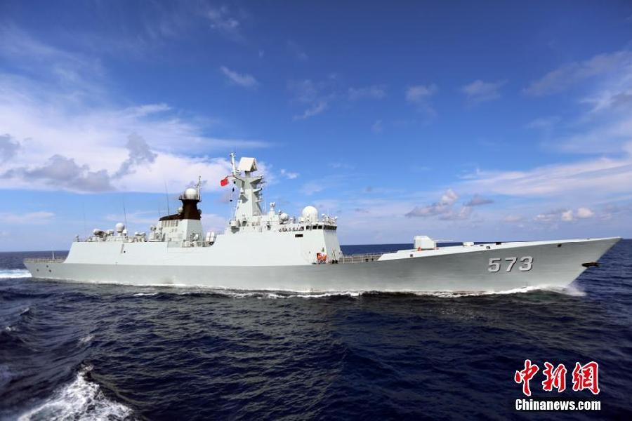 中國海軍173艦艇編隊組織針對性訓練
