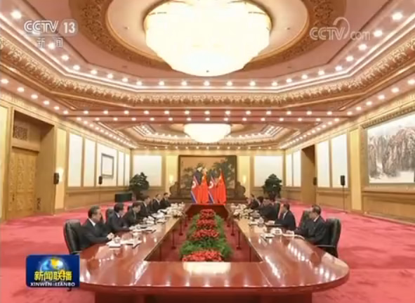 習(xí)近平舉行儀式歡迎金正恩訪華并同其舉行會(huì)談