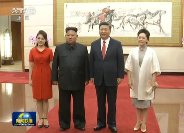 習近平會見朝鮮勞動黨委員長金正恩