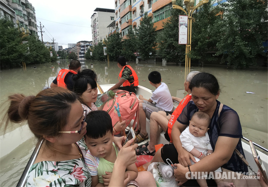 重慶長江、嘉陵江、涪江洪水過境