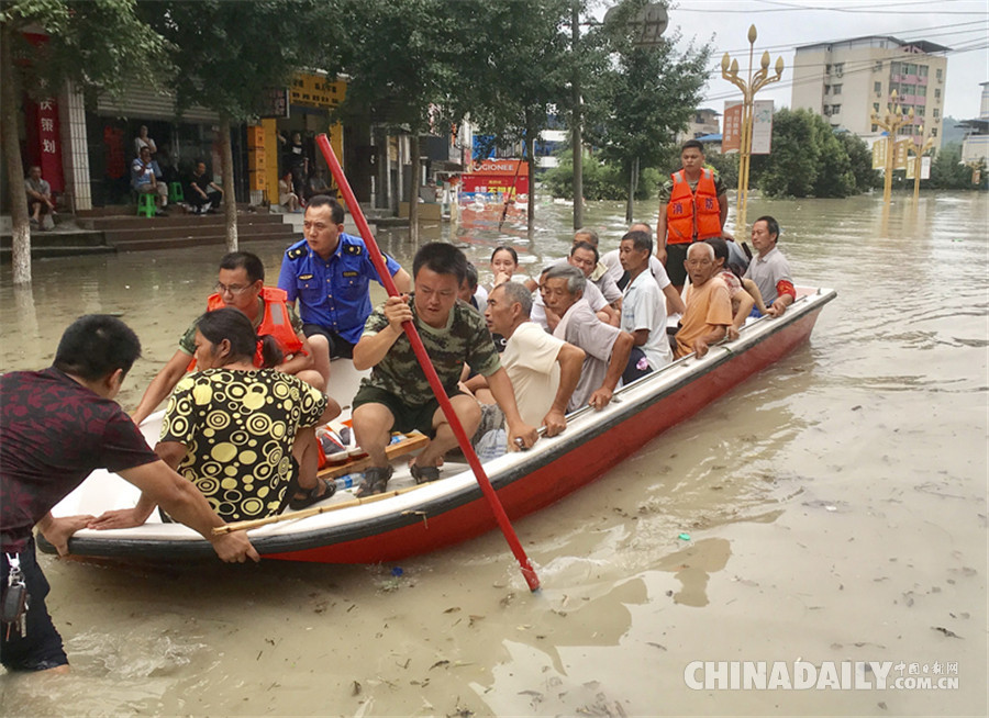 重慶長江、嘉陵江、涪江洪水過境