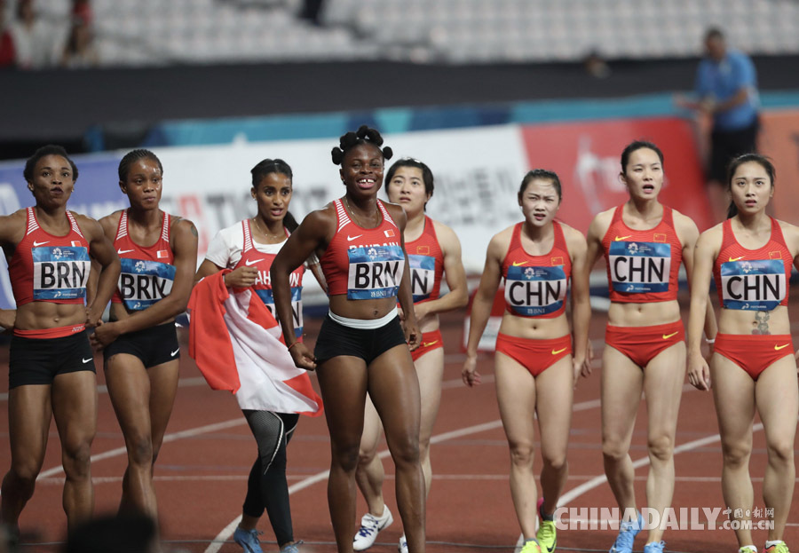 亞運(yùn)會女子4X100米接力：巴林隊(duì)奪冠中國隊(duì)亞軍