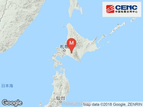 日本北海道發(fā)生6.7級地震 已造成1人死亡