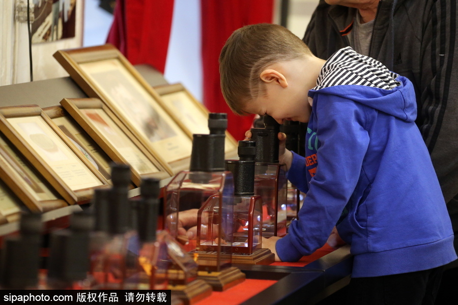 當(dāng)知識也變mini！俄羅斯圣彼得堡舉行微縮書籍展覽