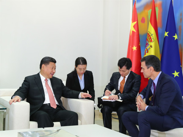 習(xí)近平同西班牙首相桑切斯舉行會談