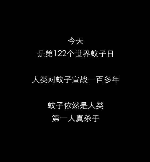 不開玩笑！今天是世！界！蚊！子！日！丨圖圖是道